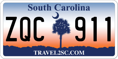 SC license plate ZQC911