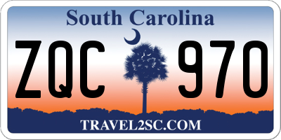 SC license plate ZQC970