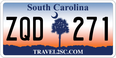 SC license plate ZQD271