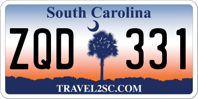 SC license plate ZQD331