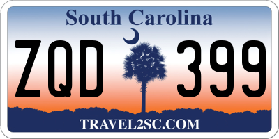 SC license plate ZQD399