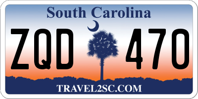 SC license plate ZQD470