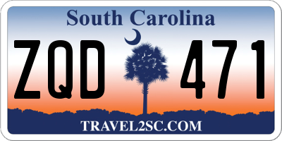 SC license plate ZQD471