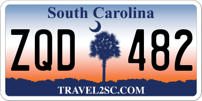 SC license plate ZQD482