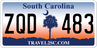 SC license plate ZQD483
