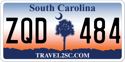 SC license plate ZQD484