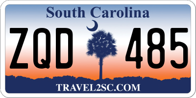 SC license plate ZQD485