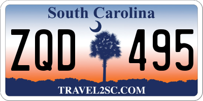 SC license plate ZQD495