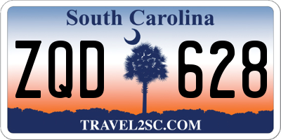 SC license plate ZQD628