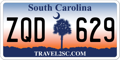 SC license plate ZQD629