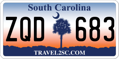 SC license plate ZQD683