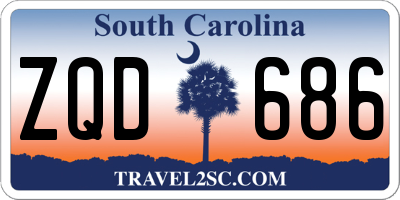 SC license plate ZQD686