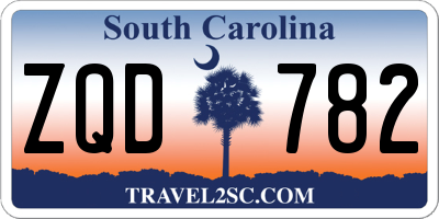 SC license plate ZQD782