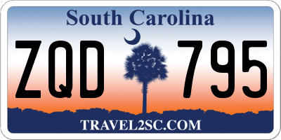 SC license plate ZQD795