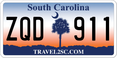 SC license plate ZQD911