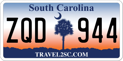 SC license plate ZQD944