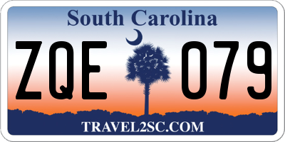 SC license plate ZQE079