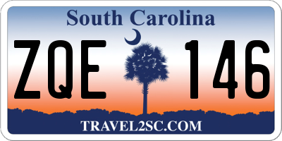 SC license plate ZQE146