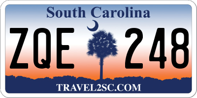 SC license plate ZQE248