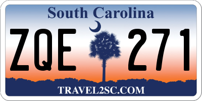 SC license plate ZQE271
