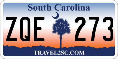 SC license plate ZQE273