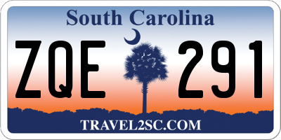 SC license plate ZQE291