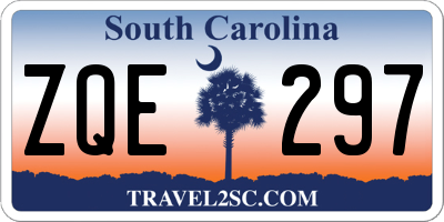 SC license plate ZQE297