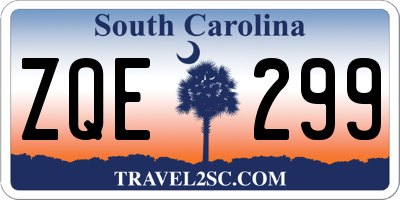 SC license plate ZQE299
