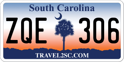 SC license plate ZQE306