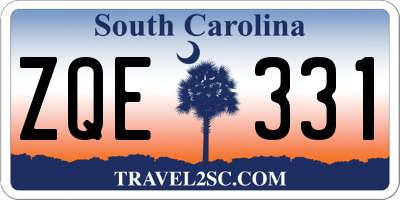 SC license plate ZQE331