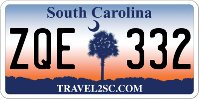 SC license plate ZQE332