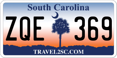 SC license plate ZQE369