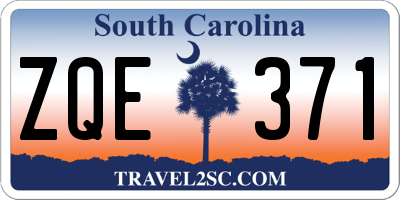 SC license plate ZQE371