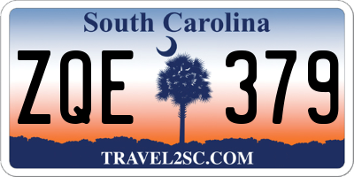 SC license plate ZQE379