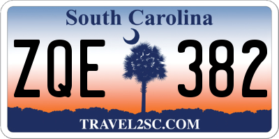 SC license plate ZQE382