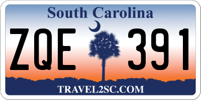 SC license plate ZQE391