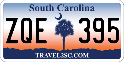 SC license plate ZQE395