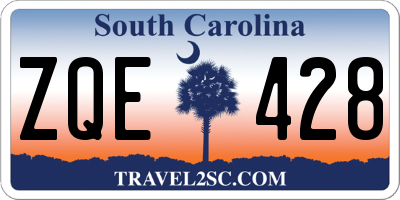 SC license plate ZQE428