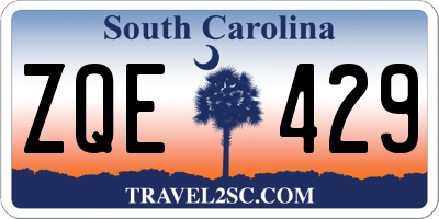 SC license plate ZQE429