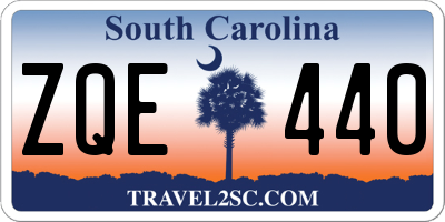 SC license plate ZQE440