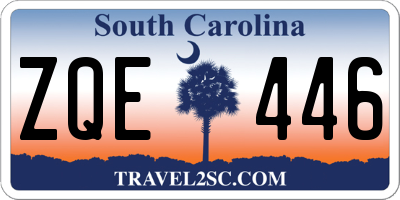 SC license plate ZQE446