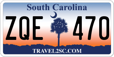 SC license plate ZQE470