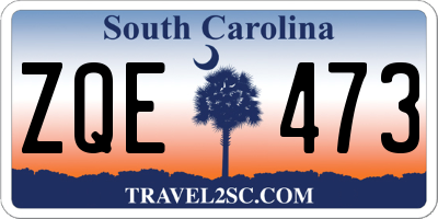 SC license plate ZQE473