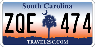 SC license plate ZQE474