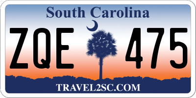 SC license plate ZQE475