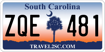 SC license plate ZQE481