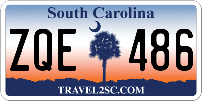 SC license plate ZQE486