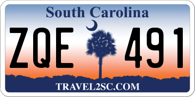 SC license plate ZQE491
