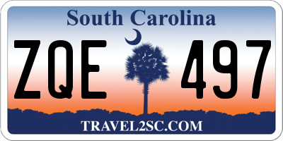 SC license plate ZQE497