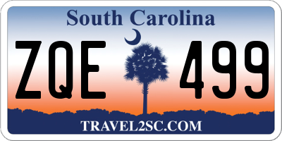 SC license plate ZQE499